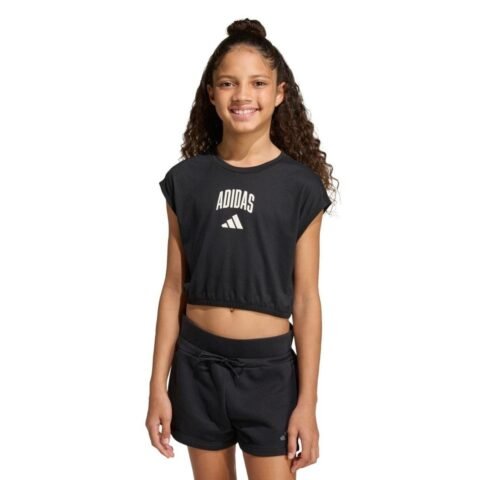 Camiseta Seasonals Collegiate Typography adidas Sportswear Preto: Conforto e Estilo para o Dia a Dia