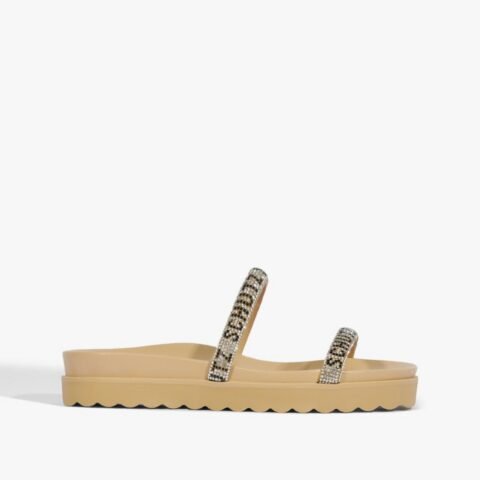 Papete Bless Brilho Bege | Schutz – Glamour e Conforto para Seus Looks