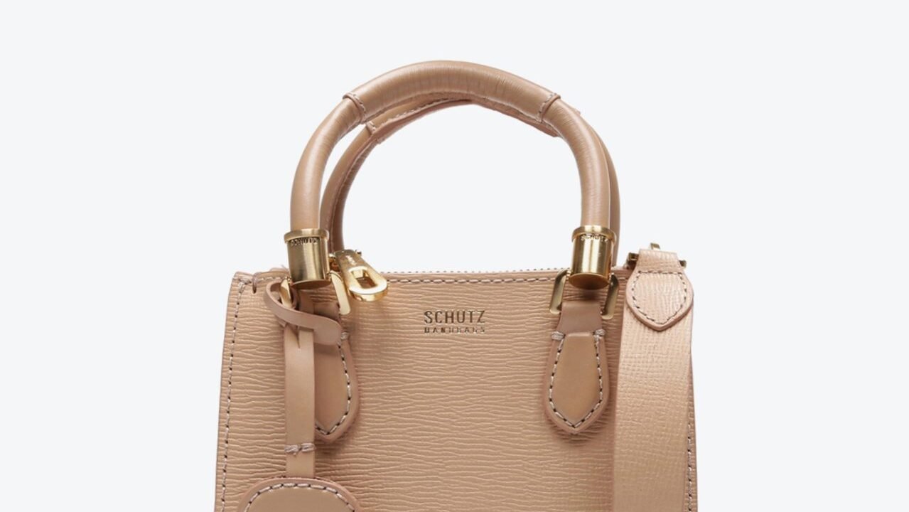 Bolsa Tote Baby Lorena Couro Amendoa | Schutz: Mini Estilo, Máxima Elegância