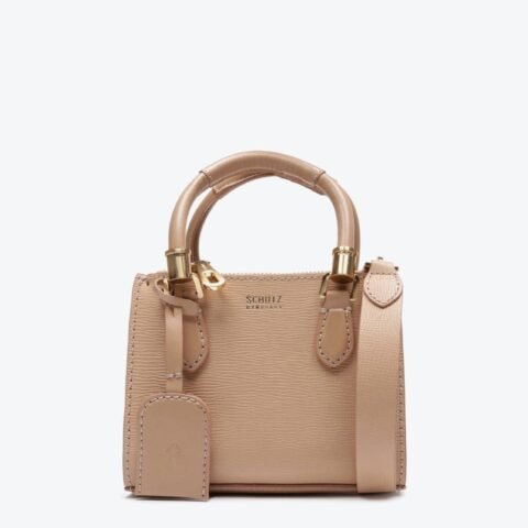 Bolsa Tote Baby Lorena Couro Amendoa | Schutz: Mini Estilo, Máxima Elegância