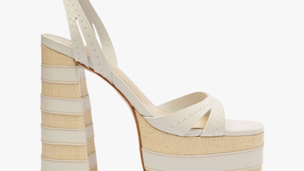 Sandália Plataforma Sade Couro Branco | Schutz – Conforto e Estilo para o Verão