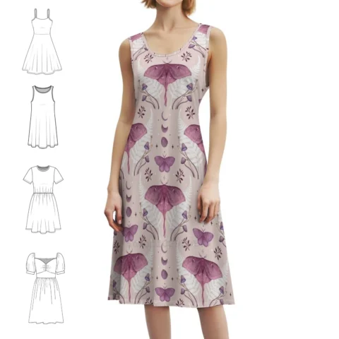 Vestido Boho Vintage Rosa Pastel Luna And Emerald – Estilo e Conforto para suas Festas na Praia