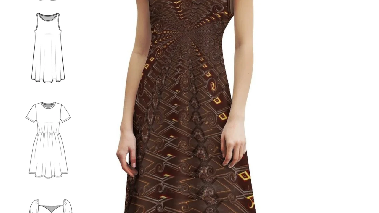 Vestido Elegante Feminino Traveling Through Time: Estilo e Versatilidade com 50% OFF