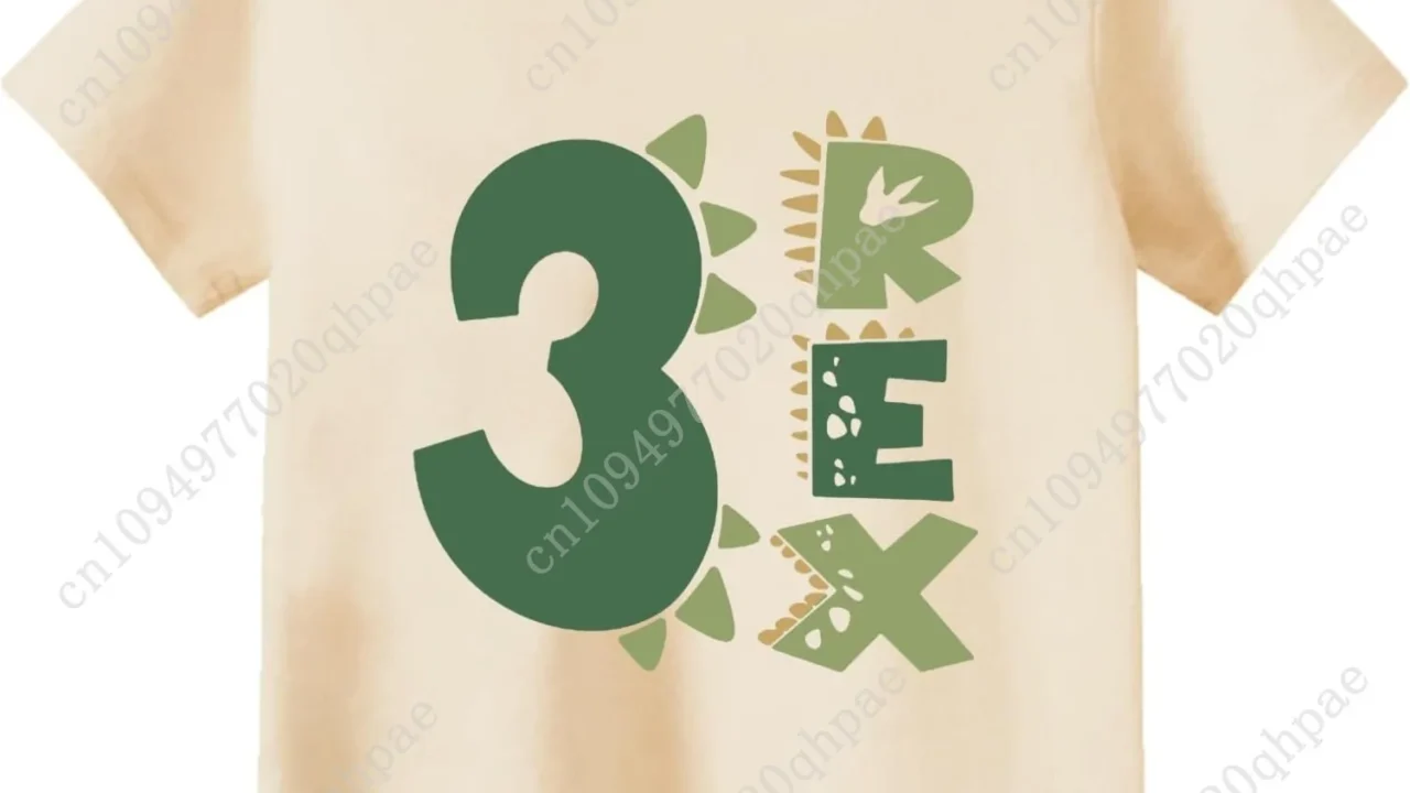 Camiseta 3 Anos para Meninos e Meninas – Look Perfeito para Aniversário Infantil