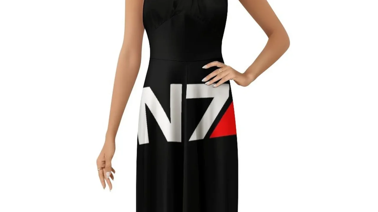 Vestido Mass Effect N7 Feminino: Estilo Streetwear com Desconto Imperdível