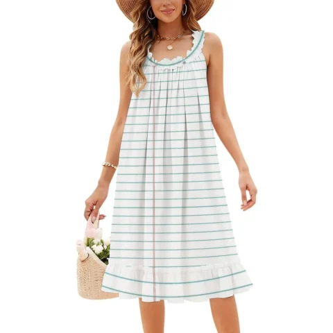 Vestido Casual Feminino Estilo Coreano Vintage – Elegância e Conforto