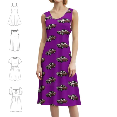 Brown 1972 Pf Coupe Bohemian Sleeveless Dress – Estilo e Conforto para Suas Festas na Praia
