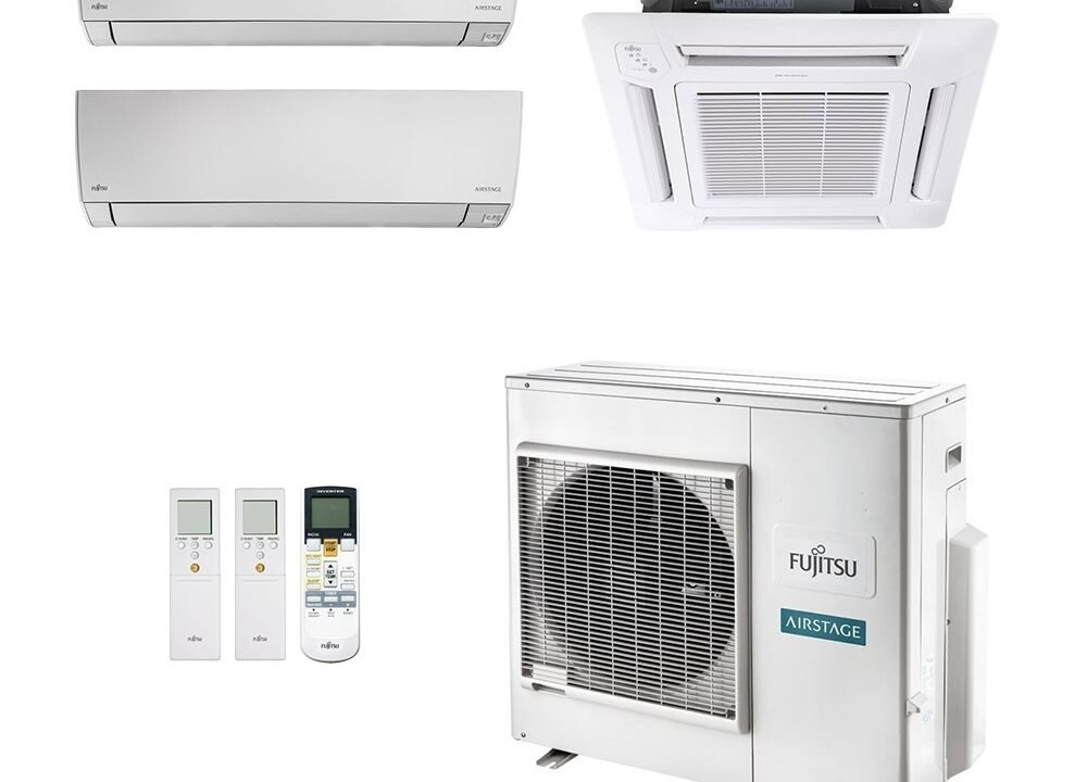 Ar-Condicionado Multi Split Inverter Fujitsu 35.000 Quente/Frio 220V – Conforto para 3 Ambientes