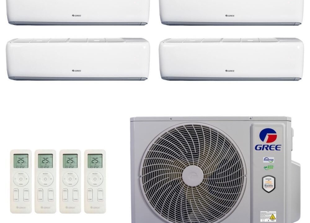 Ar-Condicionado Multi Split Inverter R-32 Gree 36.000 (4x Evap HW 9.000) Quente/Frio 220V