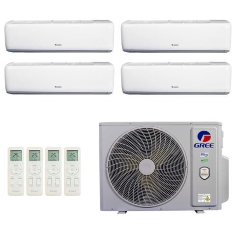 Ar-Condicionado Multi Split Inverter R-32 Gree 36.000 (4x Evap HW 9.000) Quente/Frio 220V