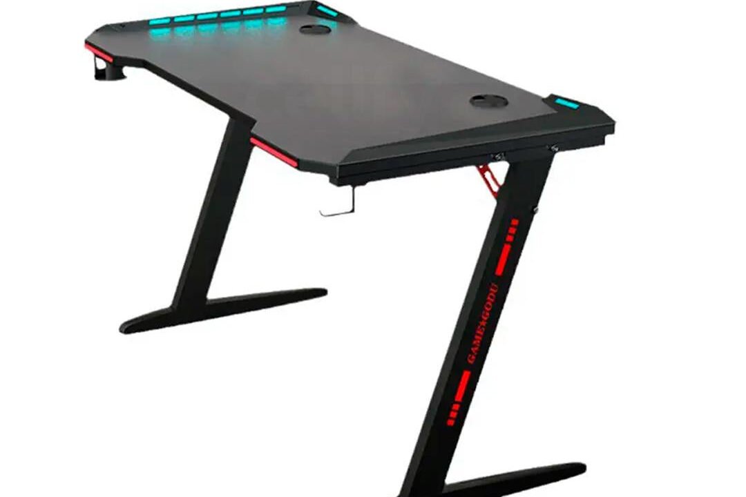 Mesa Gaming RGB 120cm Aitek DELTA-M1204Z: Praticidade e Estilo para seu Espaço Gamer