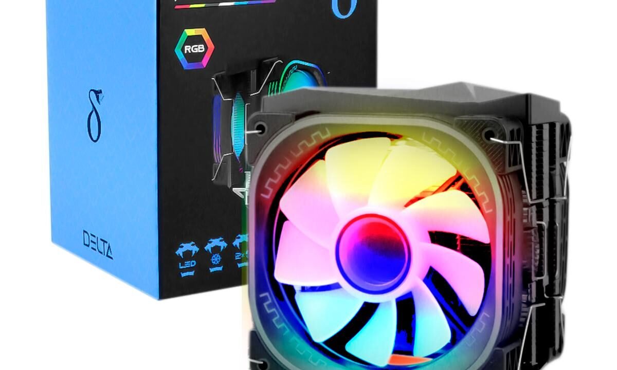 Cooler Fan Led RGB Aitek DELTA-C6220: Resfriamento Eficiente e Silencioso para seu Processador