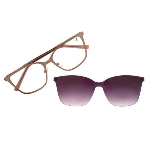 Armação Para Óculos de Grau Feminino Chilli Beans Marrom Dourado – LV.MU.0554.0221 G