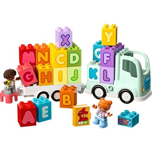 LEGO® DUPLO® Caminhão do Alfabeto: Brinquedo Educativo para Crianças a Partir de 2 Anos
