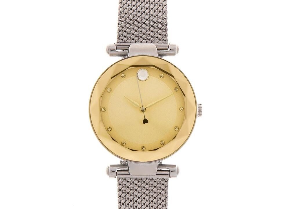 Relógio Analógico Feminino Chilli Beans Redondo Dourado Prata – Estilo e Qualidade