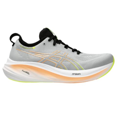 Tênis Asics Gel-Nimbus 26 Masculino Cinza – Amortecimento e Conforto para Corrida e Academia