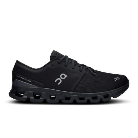 Tênis On Running Cloud X 4 Masculino Preto – Conforto e Flexibilidade para Seus Treinos