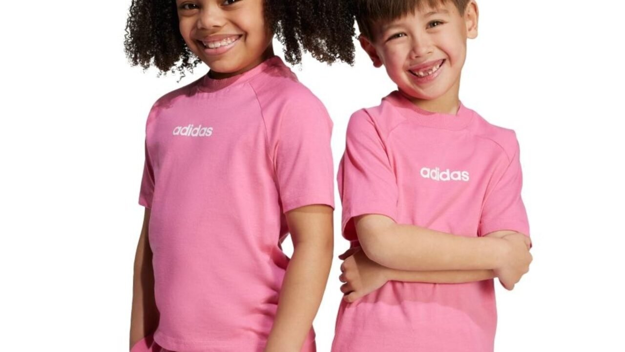Camiseta Essentials adidas Sportswear Rosa: Conforto e Estilo para Crianças