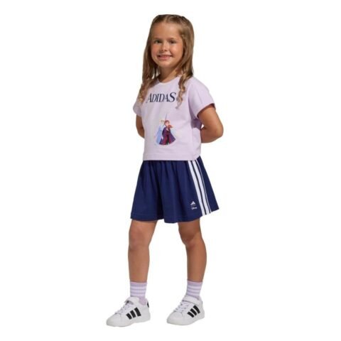 Conjunto Infantil adidas Disney Frozen Roxo: Conforto e Diversão para os Pequenos