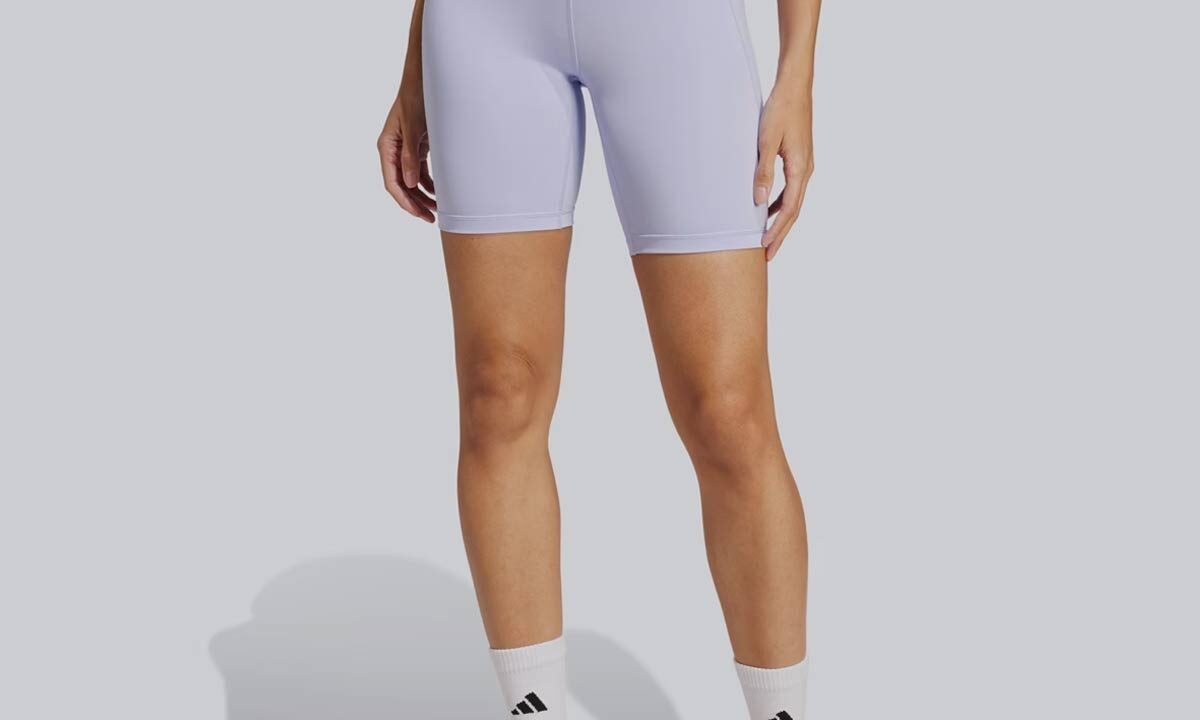 Bermuda Adidas Optime Essentials Feminina Lilás – Conforto e Desempenho para Seu Treino