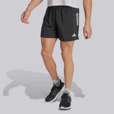Bermuda Adidas Own The Run Base Preta e Branca – Conforto e Tecnologia para sua Corrida