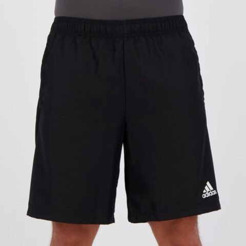 Bermuda Adidas Plain II Preta: Conforto e Estilo para Seu Treino
