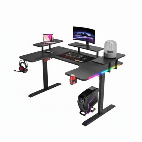 Mesa Gamer RGB Aitek DELTA-M1602H: Espaço e Estilo para seu Setup