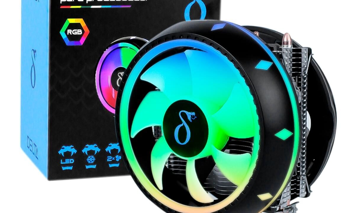 Cooler Fan RGB Aitek DELTA-C2213: Resfriamento Silencioso e Potente para seu Processador