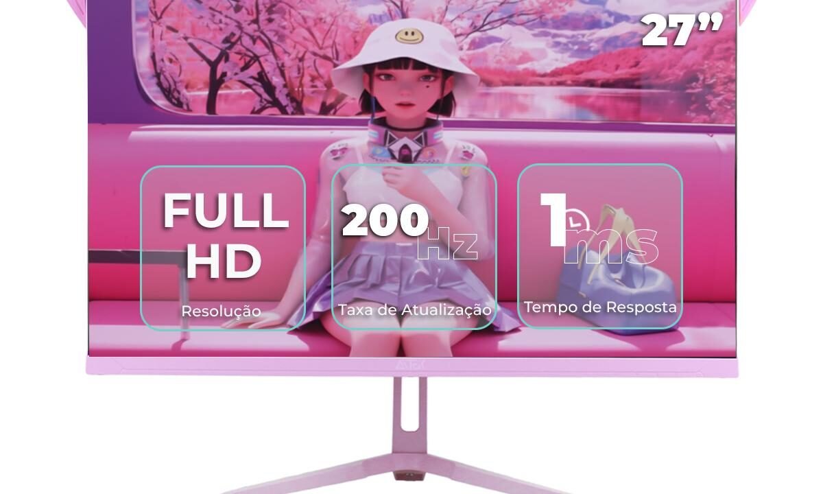 Monitor Gamer 27’’ Full HD Aitek 200Hz 1ms HDMI DisplayPort VESA RGB – DELTA-M2413RA