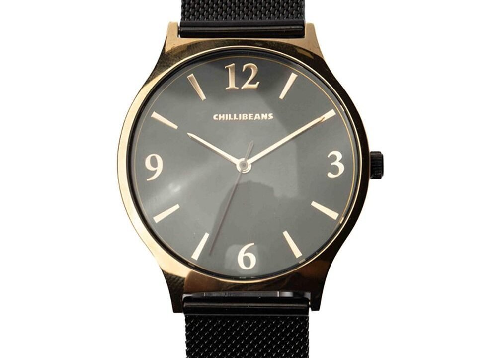 Relógio Analógico Feminino Chilli Beans Preto Dourado – Elegância e Sofisticação
