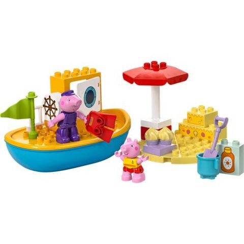 LEGO® DUPLO® – Passeio de barco Peppa Pig: diversão e aprendizado para crianças a partir de 2 anos