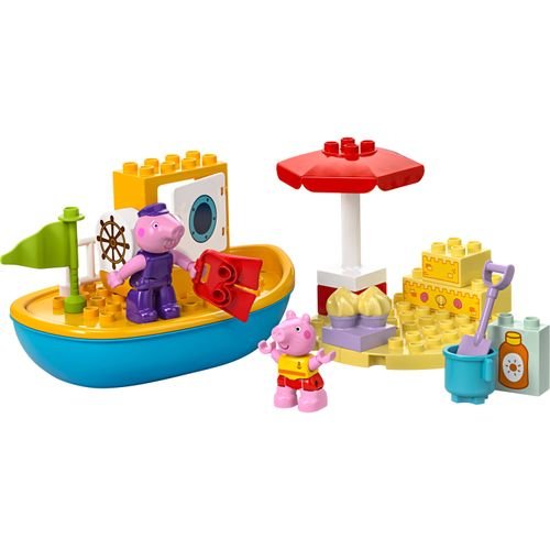 LEGO® DUPLO® – Passeio de barco Peppa Pig: diversão e aprendizado para crianças a partir de 2 anos