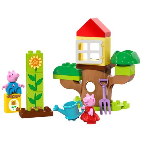 LEGO® DUPLO® Peppa Pig Jardim e Casa na Árvore: diversão e aprendizado para crianças a partir de 2 anos