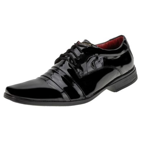 Sapato Masculino Social Bkarellus 7040 Verniz Preto 37 – Elegância e Conforto