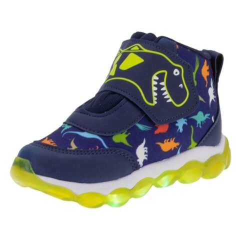 Bota Infantil Masculina LED Minipé MP2116 Marinheiro – Estilo e Diversão para os Pequenos
