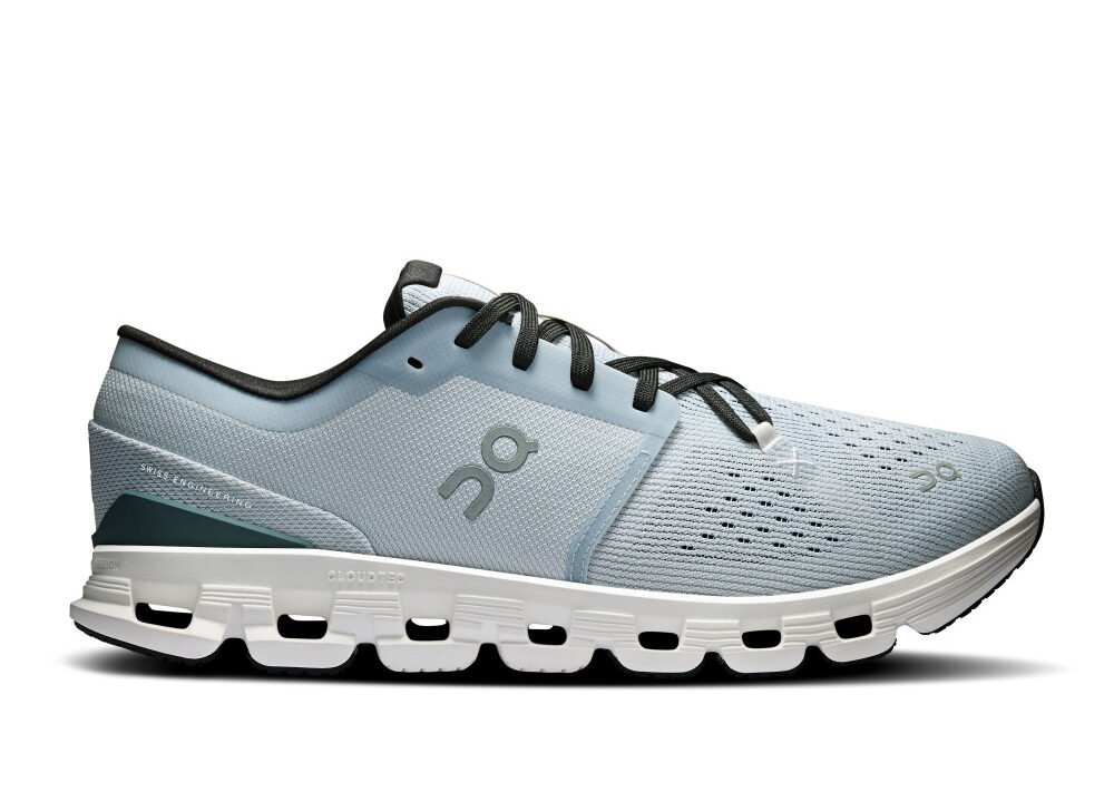 Tênis On Running Cloud X 4 Masculino Cinza – Conforto e Flexibilidade para Seus Treinos