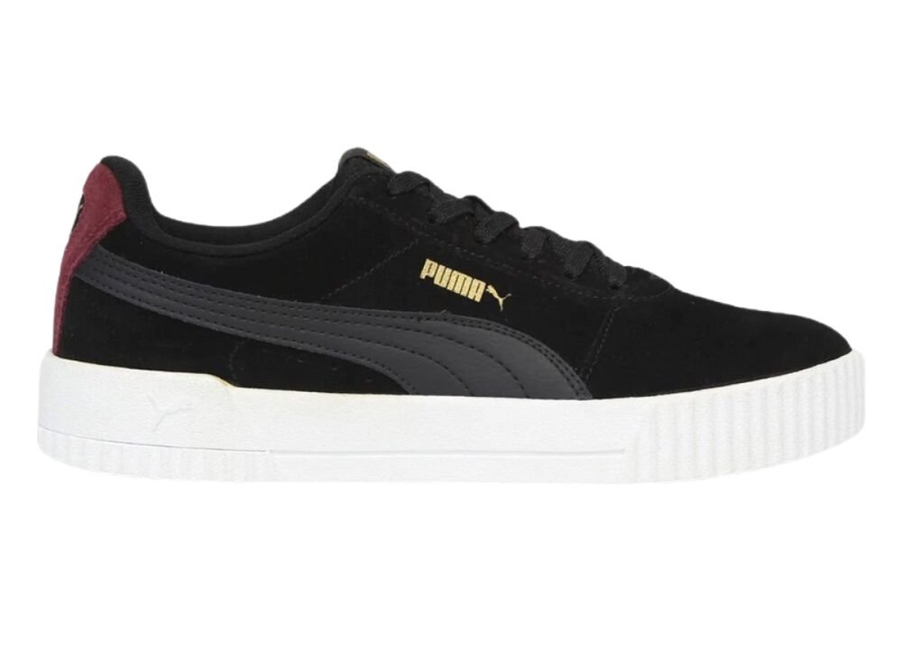 Tênis Puma Carina Feminino Preto e Dourado: Conforto e Estilo Retrô